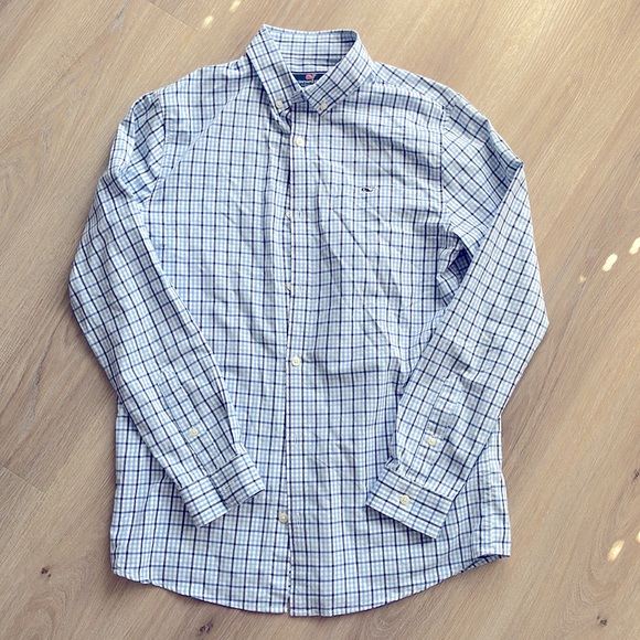 - Vineyard Vines - Performance Whale Plaid Button Down - Picture 2 of 5